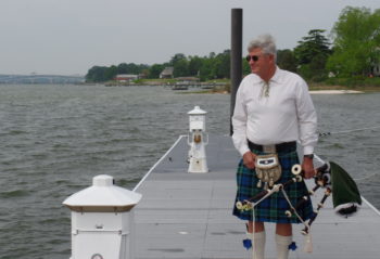 Blessing of the Fleet Bagpiper